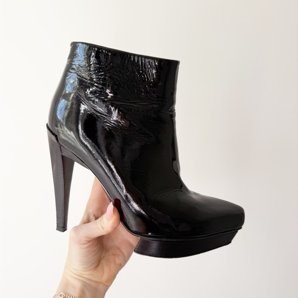 Michael Kors Collection Shoes - Michael Kors Collection - Patent Leather Platform Ankle Bootie - size 38 - EUC